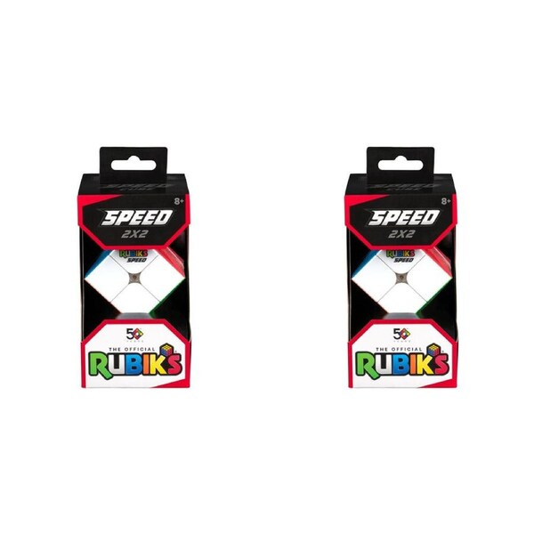 2PK Rubiks Speed 2x2 Cube Enhanced Design Colorful Fun Logic Games/Puzzles 8y+