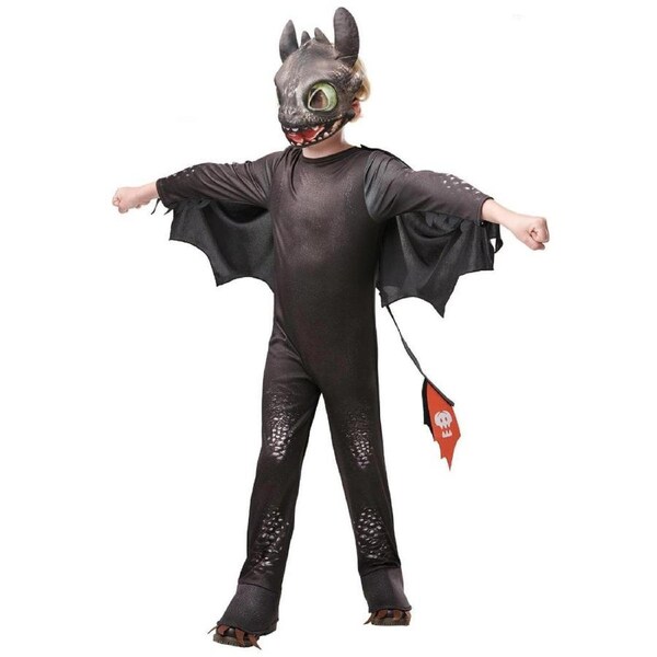 How To train Your Dragon Toothless Night Fury Deluxe Child Costume Size S