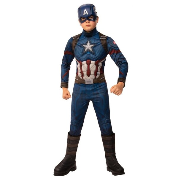 Marvel Captain America Deluxe Child Costume Size 6-8 Years