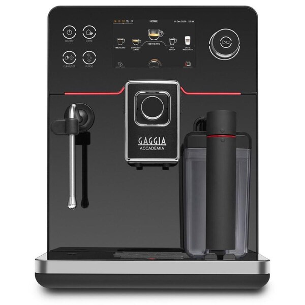 Gaggia Accademia Automatic Coffee Machine Black Mirrored Glass
