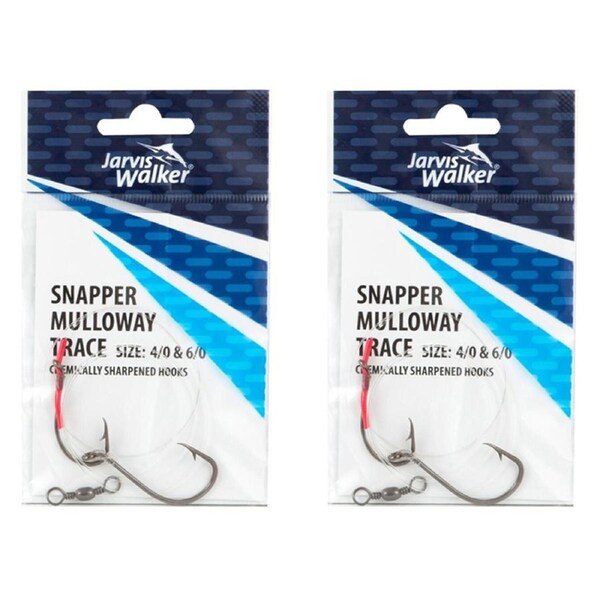 2x Jarvis Walker Tangle Free Flathead Rig Hooks