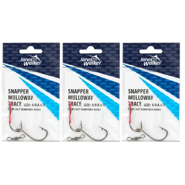 3x Jarvis Walker Tangle Free Flathead Rig Hooks
