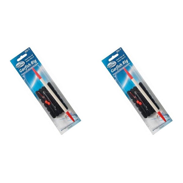 2x Jarvis Walker Garfish Rig With Chemically Sharpened Hooks & Beads