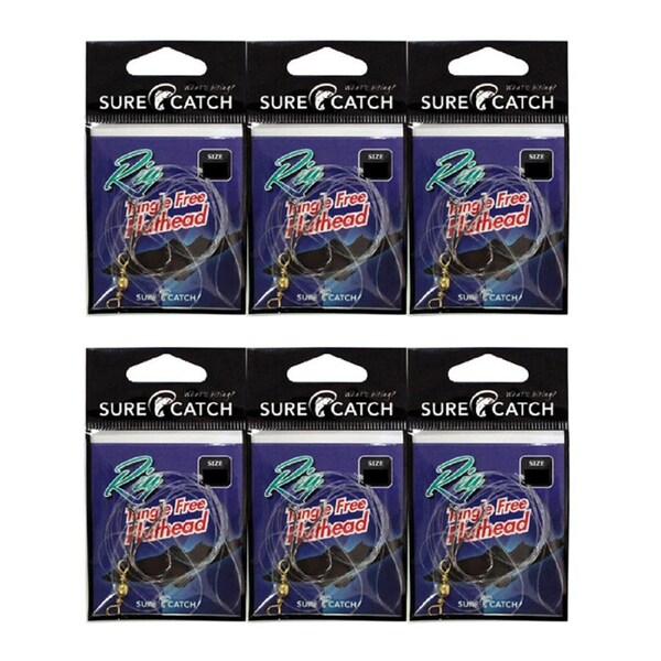 6x Surecatch Tangle Free Salmon Rig with Chemically Sharpened Hooks Size 2/0
