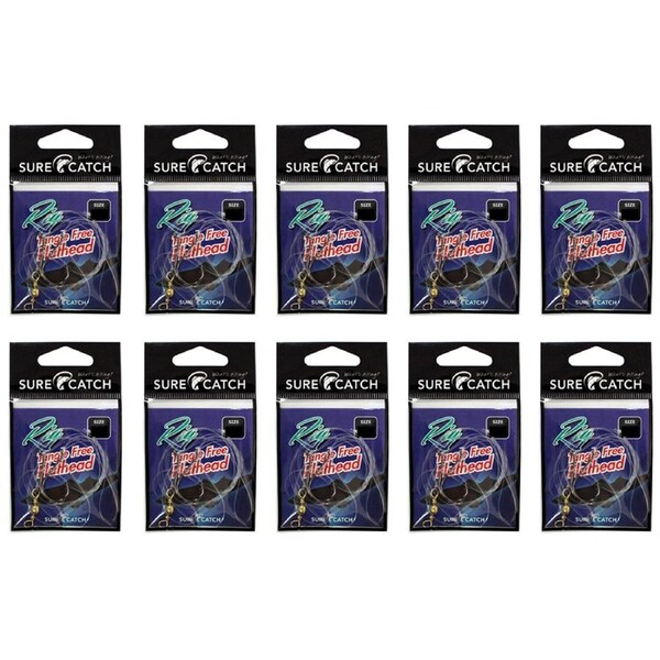10x Surecatch Tangle Free Salmon Rig with Chemically Sharpened Hooks Size 2/0