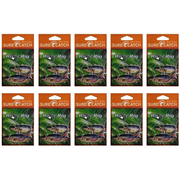 10x Surecatch River Rig Pre-Tied Fishing Rig