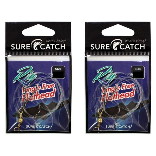 2x Surecatch Tangle Free Salmon Rig with Chemically Sharpened Hooks Size 2/0