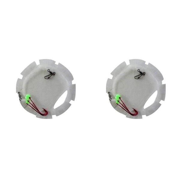 2x Surecatch Whiting Rig Hooks and Lumo Beads Size 6