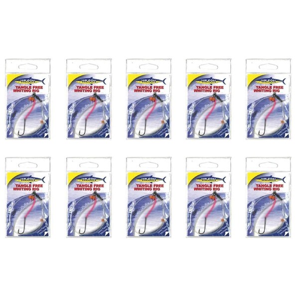 10x Wilson Tangle Free Whiting Rig with Chemical Sharpened Fishing Hook - Size 4