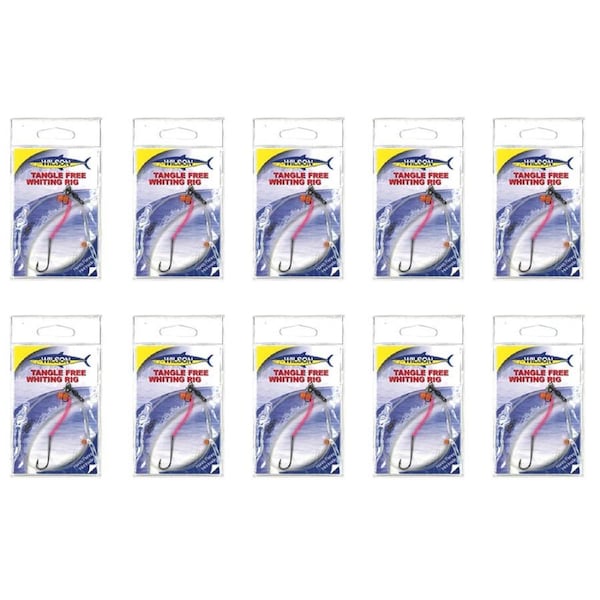 10x Wilson Tangle Free Whiting Rig with Chemical Sharpened Fishing Hook - Size 6