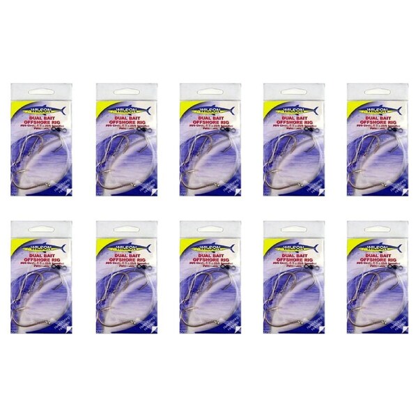 10x Wilson Live Dual Bait Offshore Rig 8/0 Circle&2x7/0 Snooded Paternoster