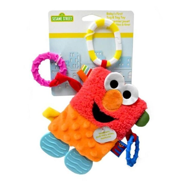 Sesame Street Elmo Baby's First Tug & Tag Toy