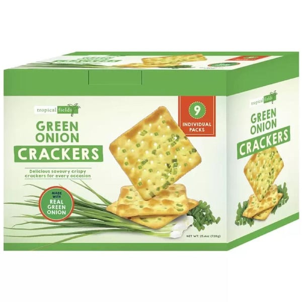 Tropical Fields Green Onion Crackers (80 g x 9 pk)
