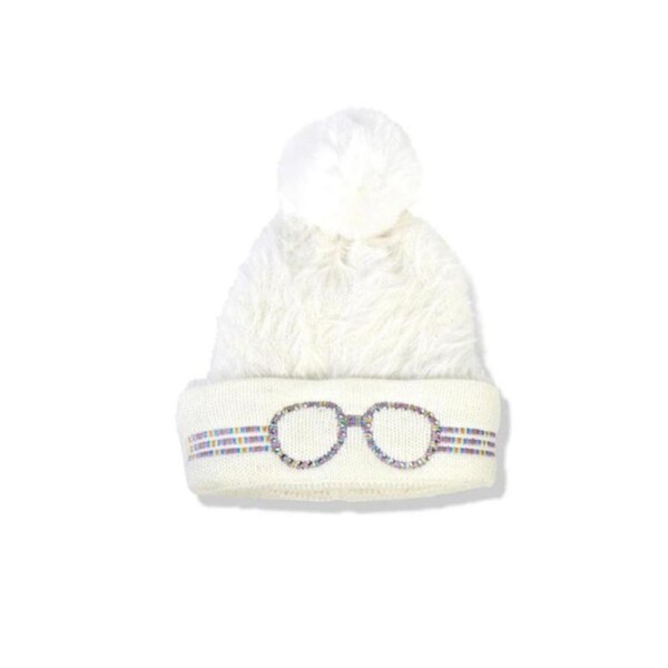 White Snow Knit Hat