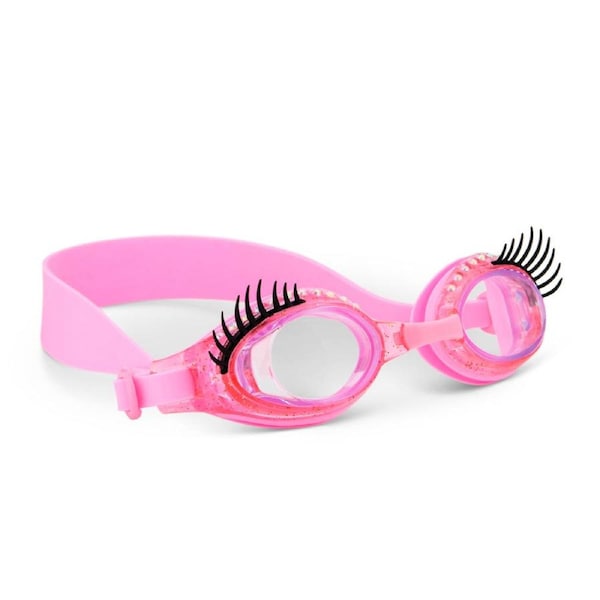 Powder Puff Lash Pink Swim Goggles