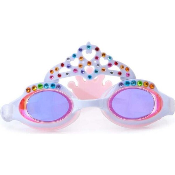 Princess Crown Daisy White Swim Goggles