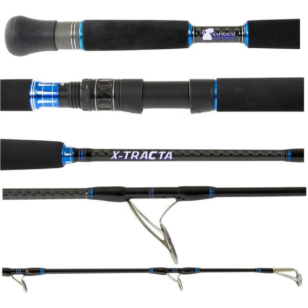 Samurai X-Tracta Carbon Fishing Rod Spin Medium Fast 6ft 1 Piece 60 - 100lb