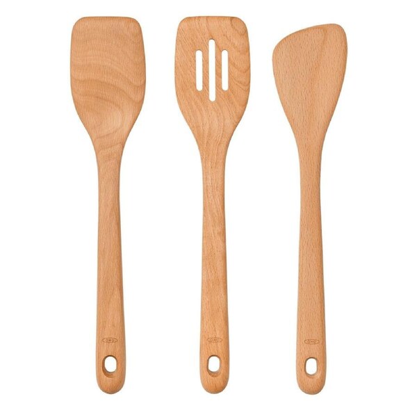 OXO Good Grips 3pc Turner Set – Nylon Spatulas Non-Stick Safe Heat-Resistant Non-Slip Handle Dishwasher Safe