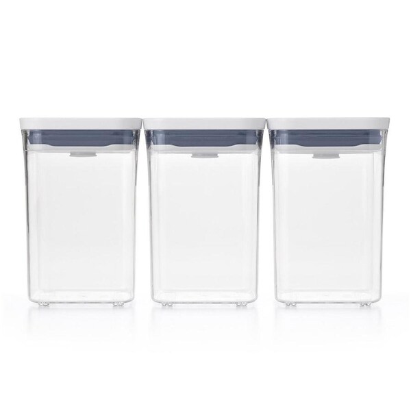 OXO Good Grips POP 2.0 3-Piece Airtight Container Set – BPA-Free, Stackable, Dishwasher Safe