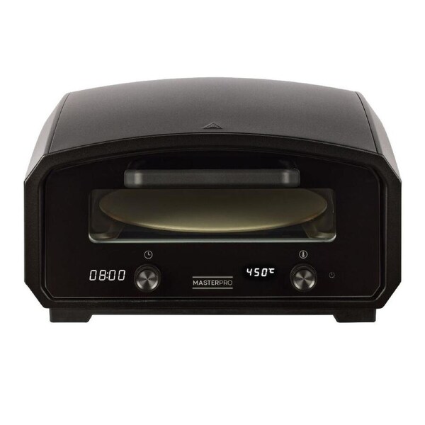 MasterPro 13" Indoor & Outdoor Pizza Oven - Black 56 x 50 x 30cm