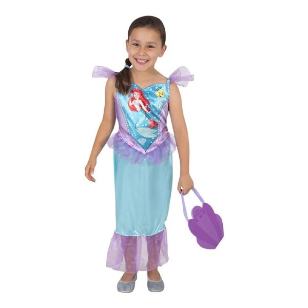 Disney Princess Ariel Costume and Bag Set Size 3-4 Years