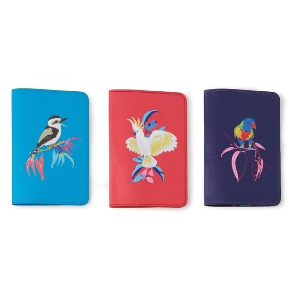 The Australian Collection Passport Wallet - Birds (Assorted)