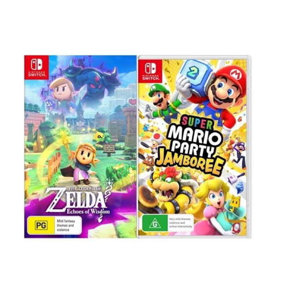 The Legend of Zelda Echoes of Wisdom &Super Mario Party Jamboree Nintendo Switch