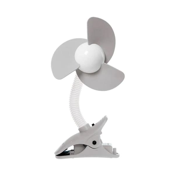 Dreambaby Ezy-Fit Clip-On Outdoor Cooling Fan For Baby Stroller/Pram Grey/White
