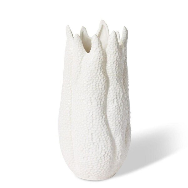 E Style Ceramic Sekani Vase/Vessel Home Decor Indoor Display 19x18cm White