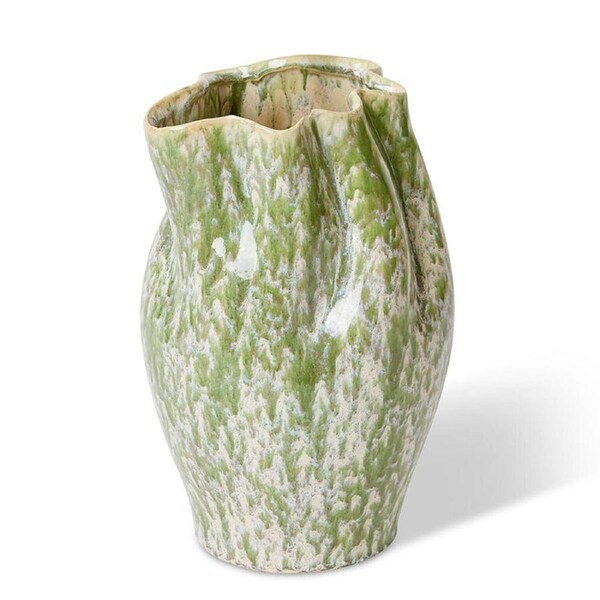 E Style Ceramic Sueko Vase Home Decor Indoor Display 22x21cm Soft Green