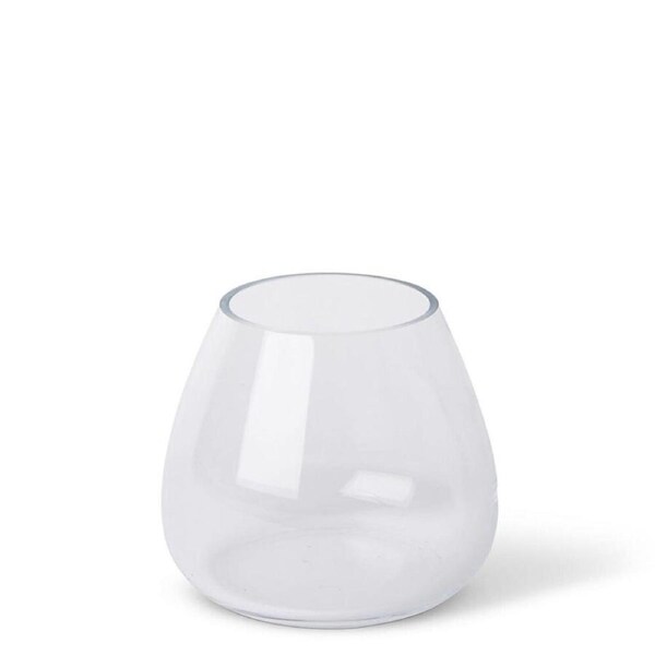 E Style Allira Vase Home Tabletop Indoor Decorative Display 15x15cm Clear