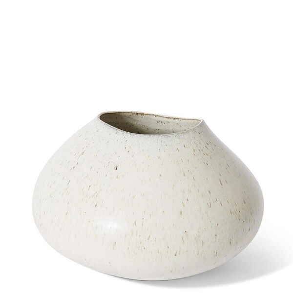 E Style Ceramic Talula Pod Vase/Vessel Home Decor Indoor Display 21x21cm Beige