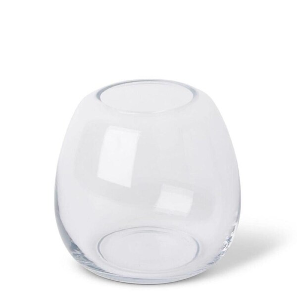 E Style Alma Vase Home Tabletop Indoor Decorative Display 15x15cm Clear
