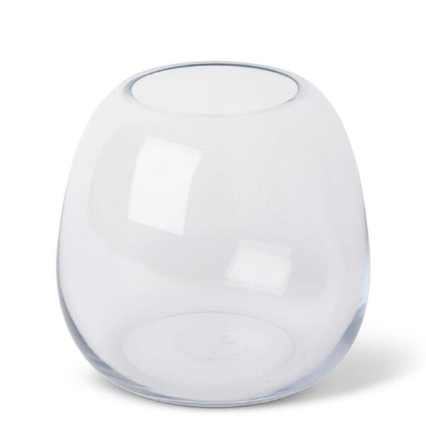 E Style Alma Vase Home Tabletop Indoor Decorative Display 25x25cm Clear