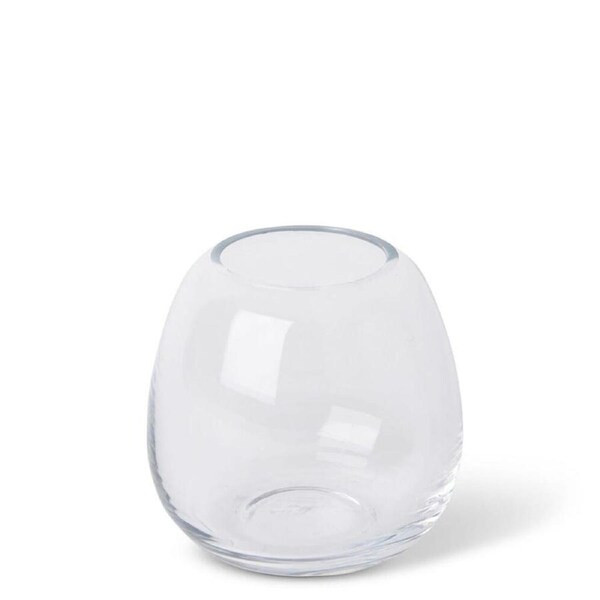 E Style Alma Vase Home Tabletop Indoor Decorative Display 10x10cm Clear