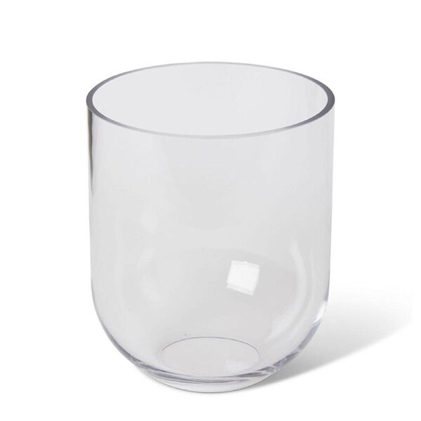 E Style Halima Glass Flower Vase Centerpiece Indoor Home Decor 18cm Clear