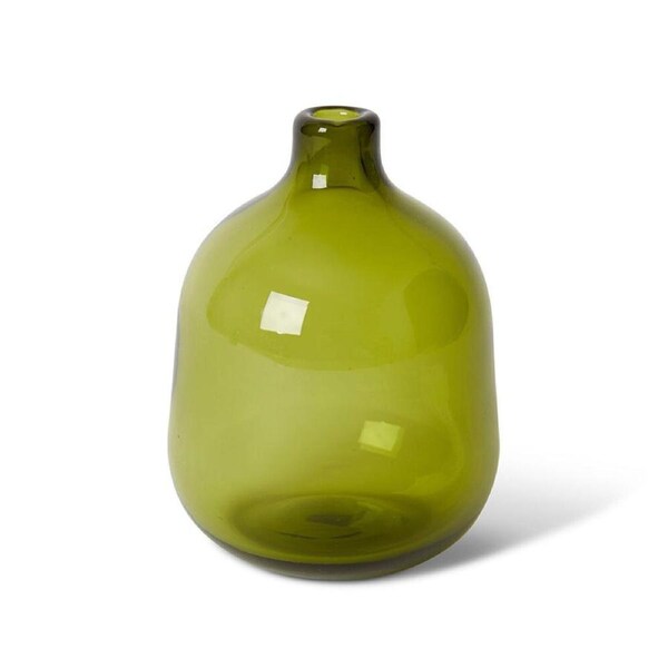 E Style Dalili Glass Decorative Bottle Flower Vase Home Decor 14cm Green