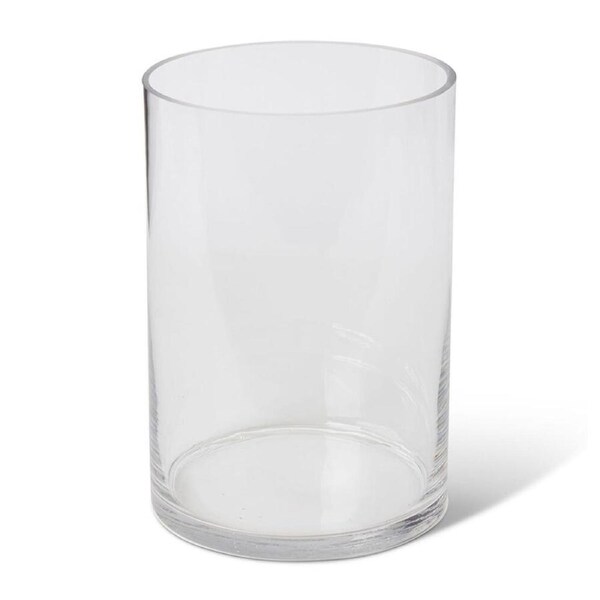 E Style Vera Glass Flower Vase Centerpiece Indoor Home Decor 25cm Clear