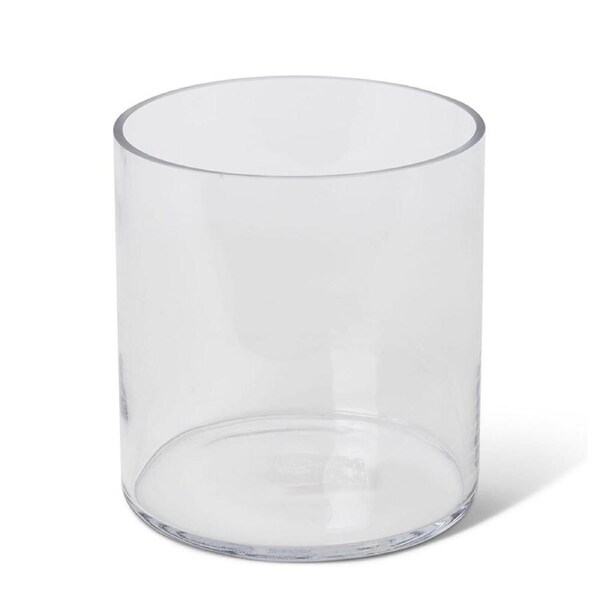 E Style Vera Glass Flower Vase Centerpiece Indoor Home Decor 18cm Clear