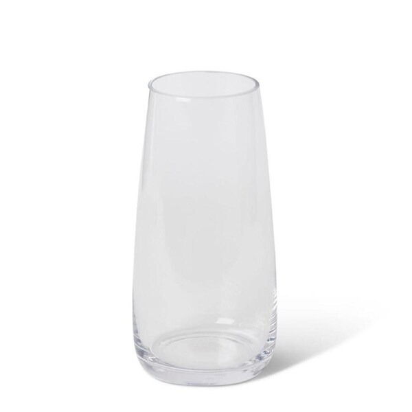 E Style Nailah Glass Flower Vase Centerpiece Indoor Home Decor 22cm Clear