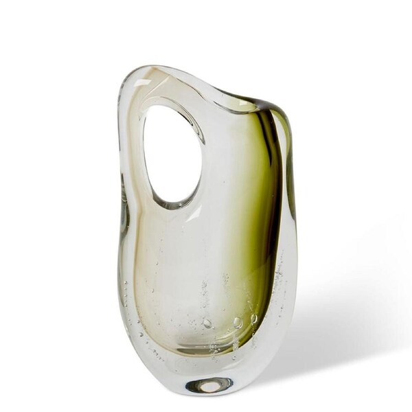 E Style Kamara Glass Flower Vase Centerpiece Indoor Home Decor 29cm Green