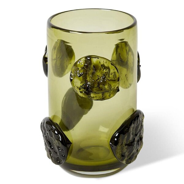 E Style Mansa Glass Flower Vase Centerpiece Indoor Home Decor 27cm Green