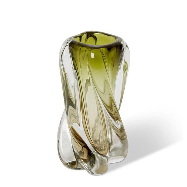 E Style Sharik Glass Flower Vase Centerpiece Indoor Home Decor 20cm Green