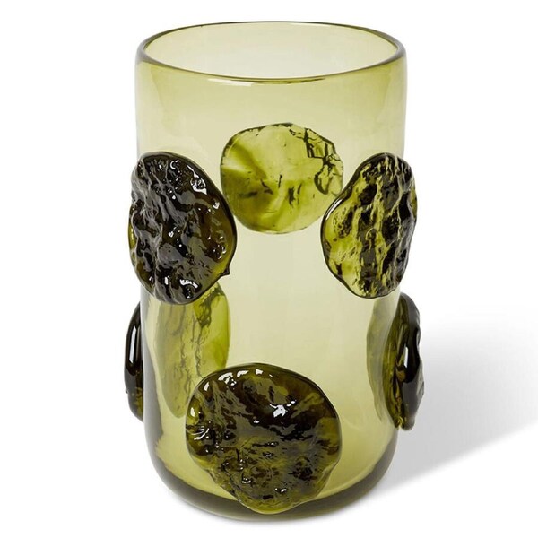 E Style Mansa Glass Flower Vase Centerpiece Indoor Home Decor 35cm Green