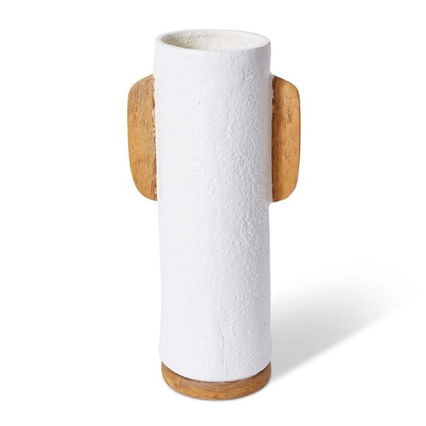 E Style Hawthorne Vessel Ecomix/Wood Decorative Vase 46cm Beige/Natural