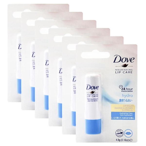 6PK Dove 4.8g Hydro Nourishing Lip Balm Stick Hydrating For Dry/Chapped Lips