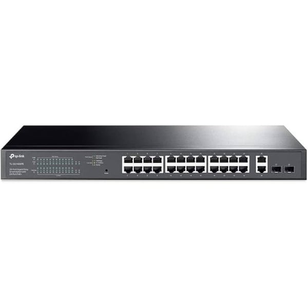 TP-Link TL-SG1428PE 28-Port Gigabit Smart Rackmount Switch with 26x PoE+ 10/100/1000 Mbps RJ45, 2x Gigabit SFP slots