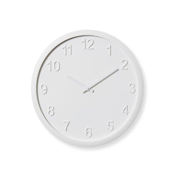 E Style Lenox Wooden Analogue Wall Clock Hanging Decor Round 40cm White