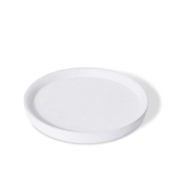 E Style Aiden Planter Saucer Drip Water Base Dish Tray Round 40cm White