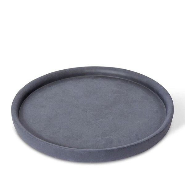 E Style Aiden Planter Saucer Drip Water Base Dish Tray Round 52.5cm Black